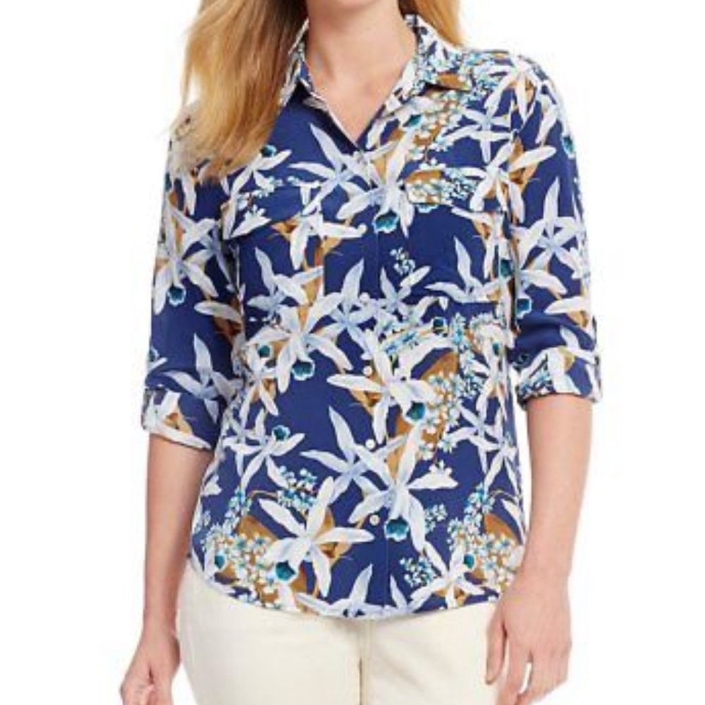Silk shirt floral long sleeve Tommy Bahama
